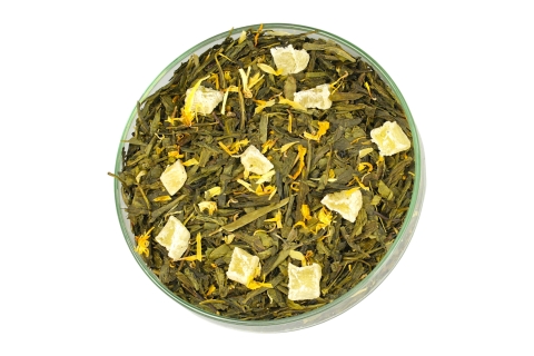 Herbata Zielona ANANASOWY PRZYSMAK (OT) (50g) Egzotyczna Podróż Smaku !!